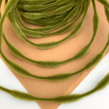 Petite 2-1/2" Bump Chenille for Beards and Arms in Olive Green ~ 1 yd. (15 bumps)